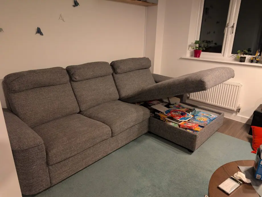 IKEA Lidhult 3-Seater Sofa with Chaise Longue – Washable Covers + Storage!