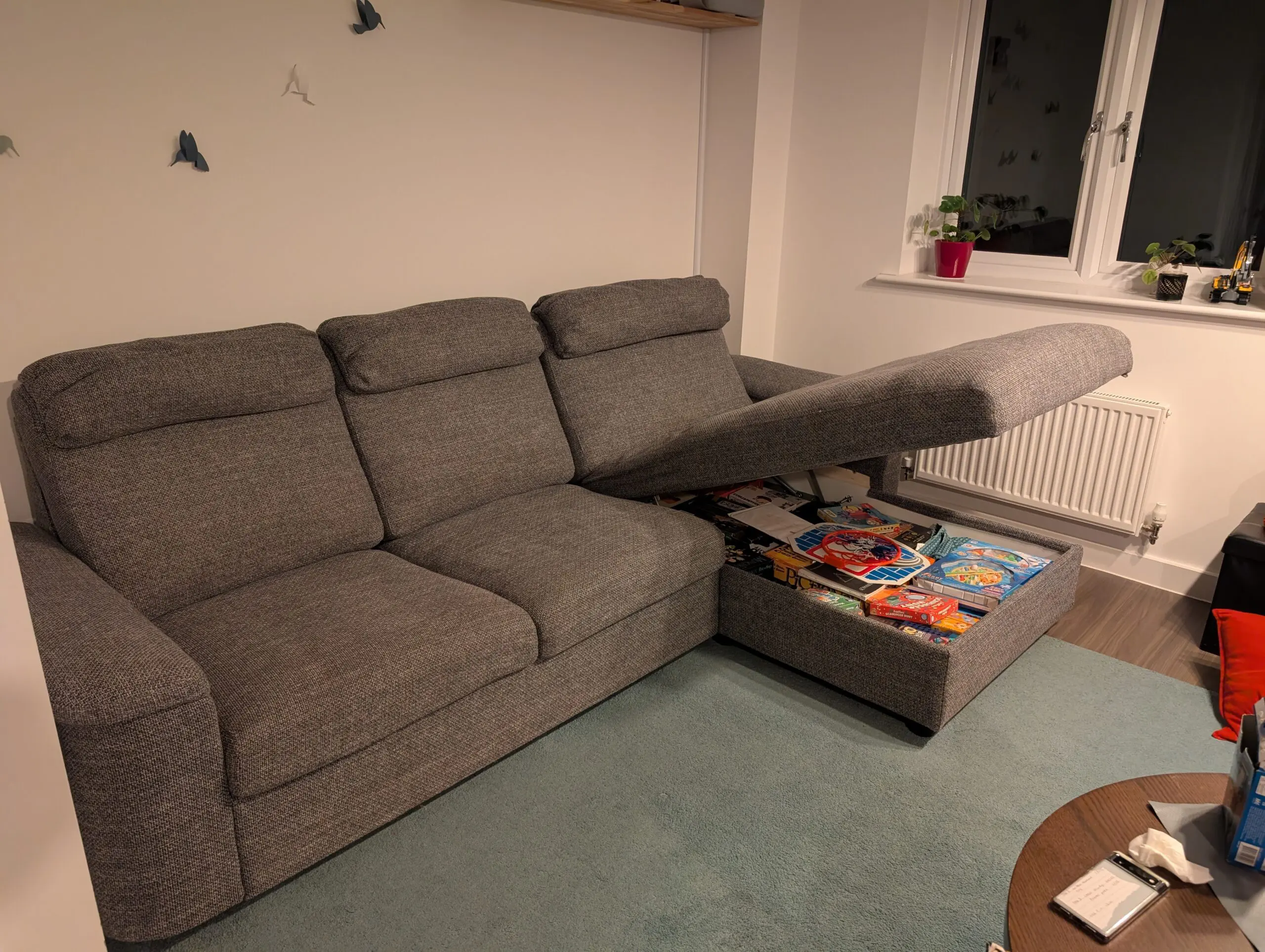 IKEA Lidhult 3-Seater Sofa with Chaise Longue – Washable Covers + Storage!