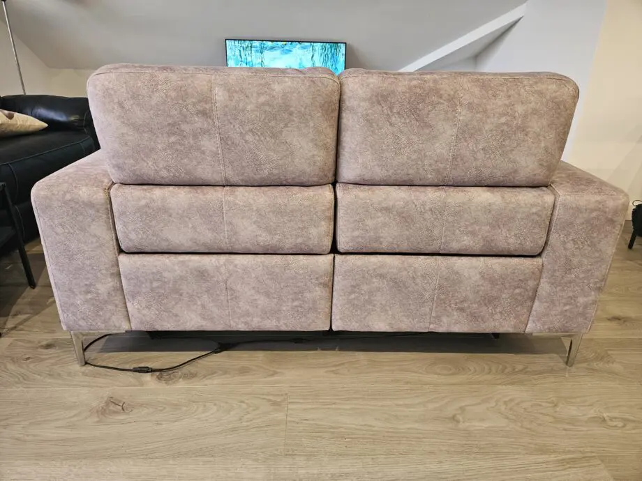 2 seater electric reclining sofa from furniture village in grey