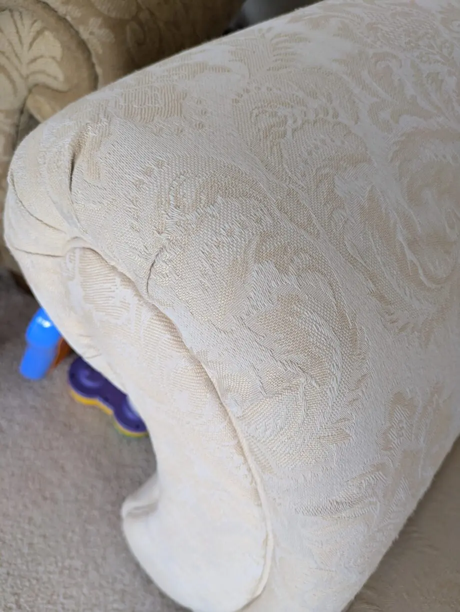 Stylish and comfortable cream sofa in good condition