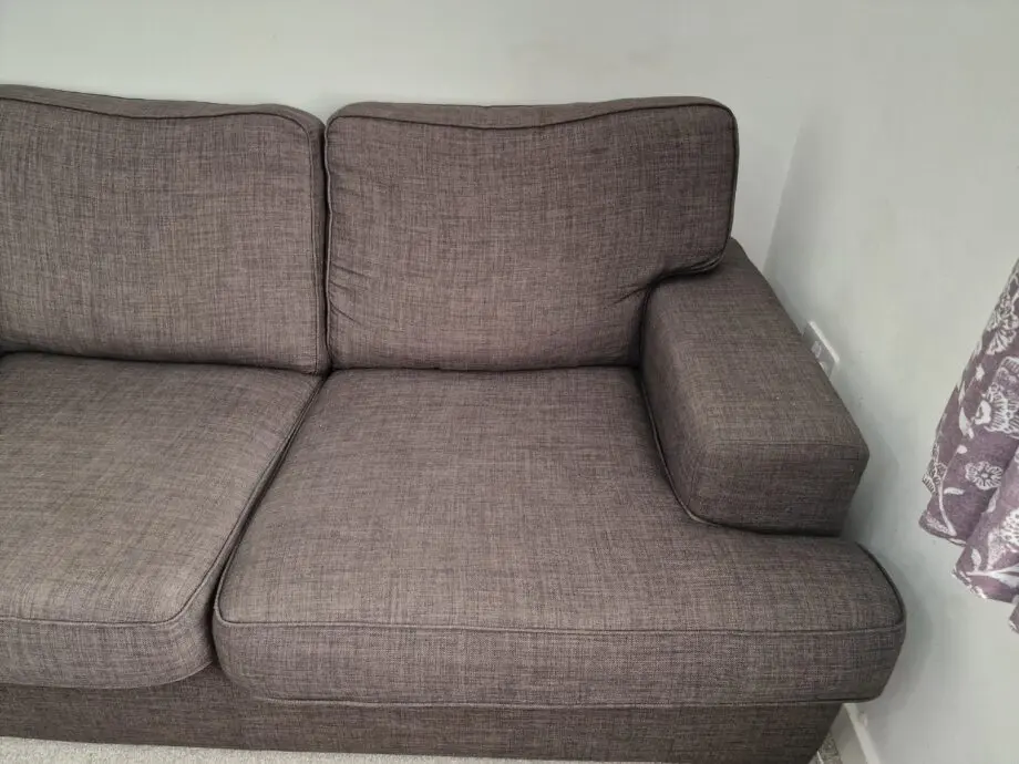 DFS charcoal grey 2 seat sofa