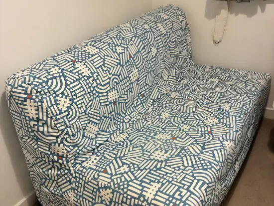 Ikea Blue Lycksele 2 seater sofa bed