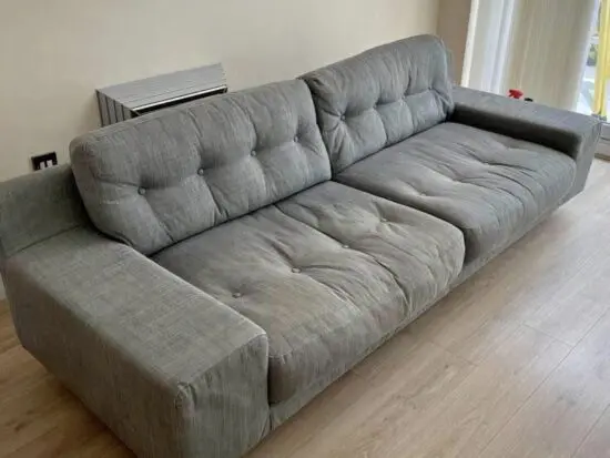 Habitat Grey Hendricks 3 Seat Sofa