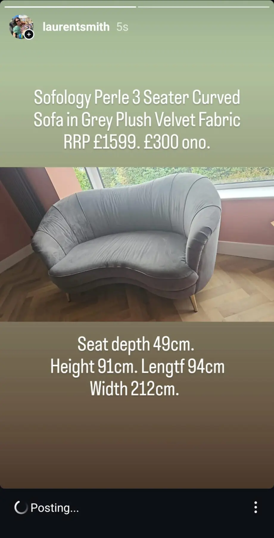 Sofology Perle 3 seater