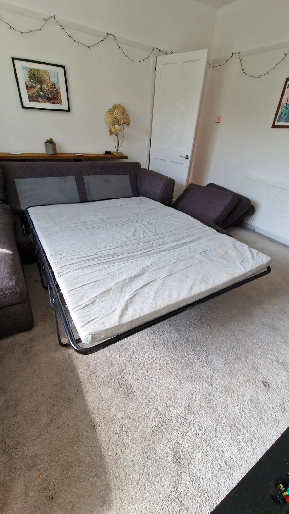 Next Stratus IV Charcoal Grey Large Corner Chaise Sofa with storage and bed