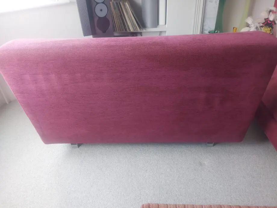 Vintage Italian burgundy red corner sofa "Domino" by Seven Salotti - 2002