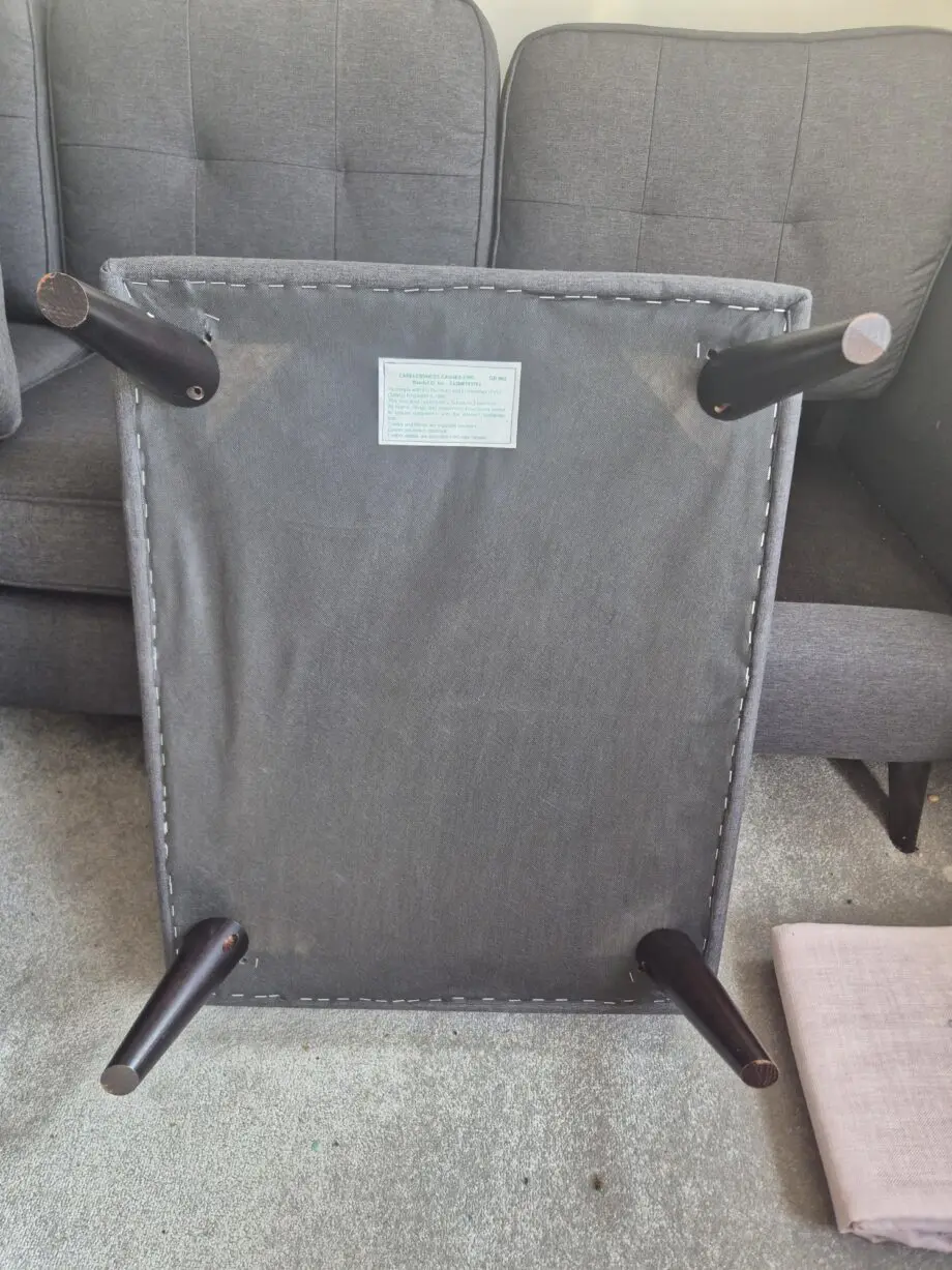 DFS Charcoal 3 seater corner sofa