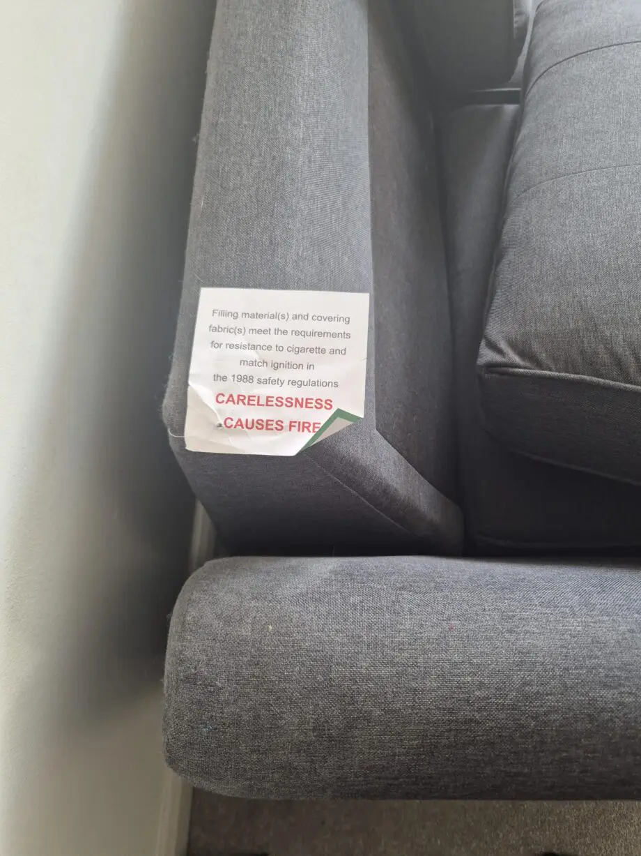 DFS Charcoal 3 seater corner sofa