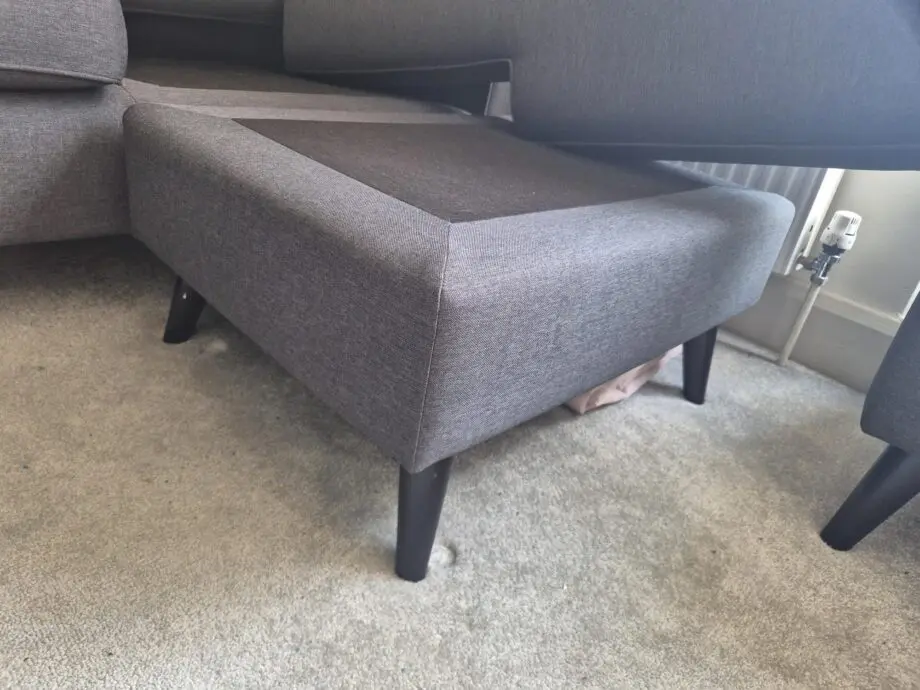 DFS Charcoal 3 seater corner sofa