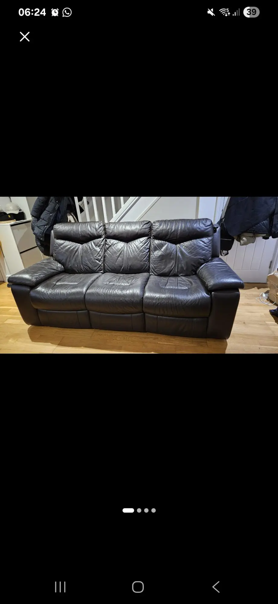 Electric Leather Recliner Sofas - Brown