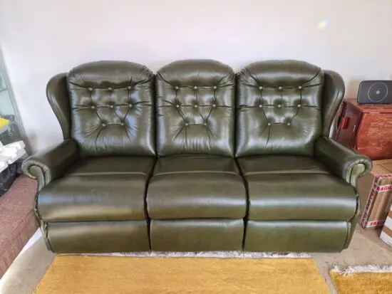Sherbourne 3 Seat leather Sofa