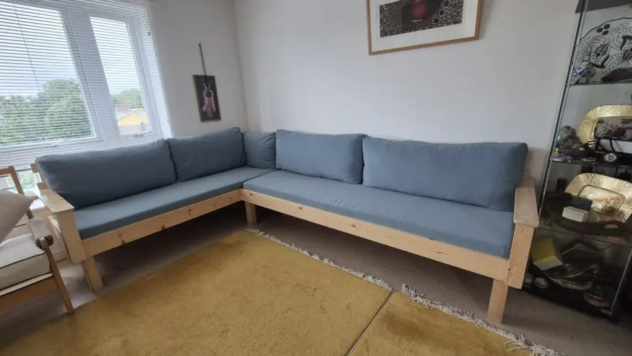 Custom made corner sofa/bed