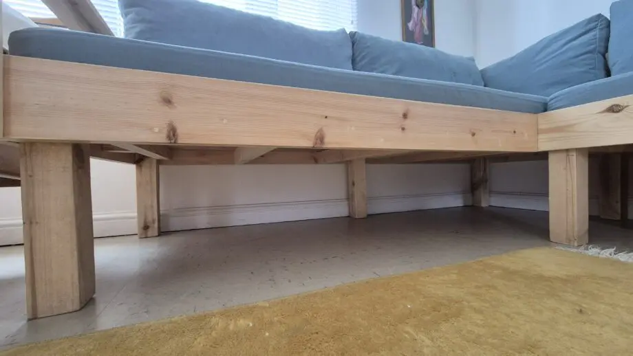 Custom made corner sofa/bed