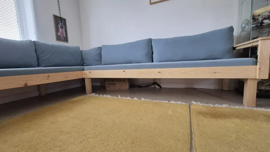 Custom made corner sofa/bed