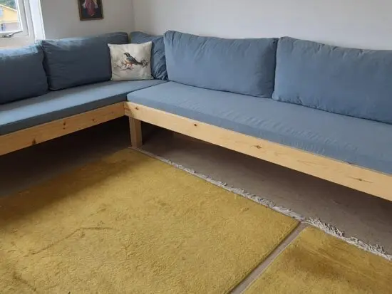 Custom made corner sofa/bed