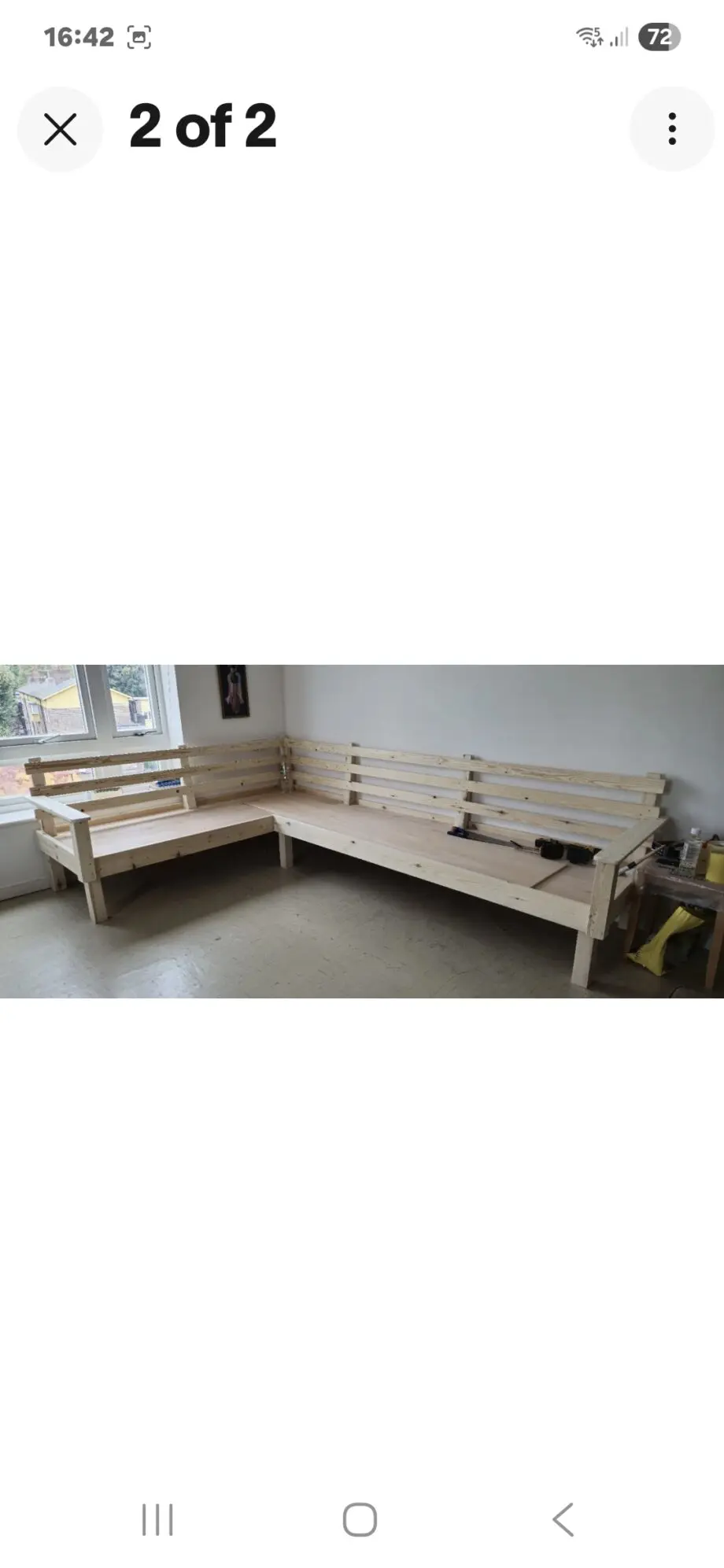 Custom made corner sofa/bed