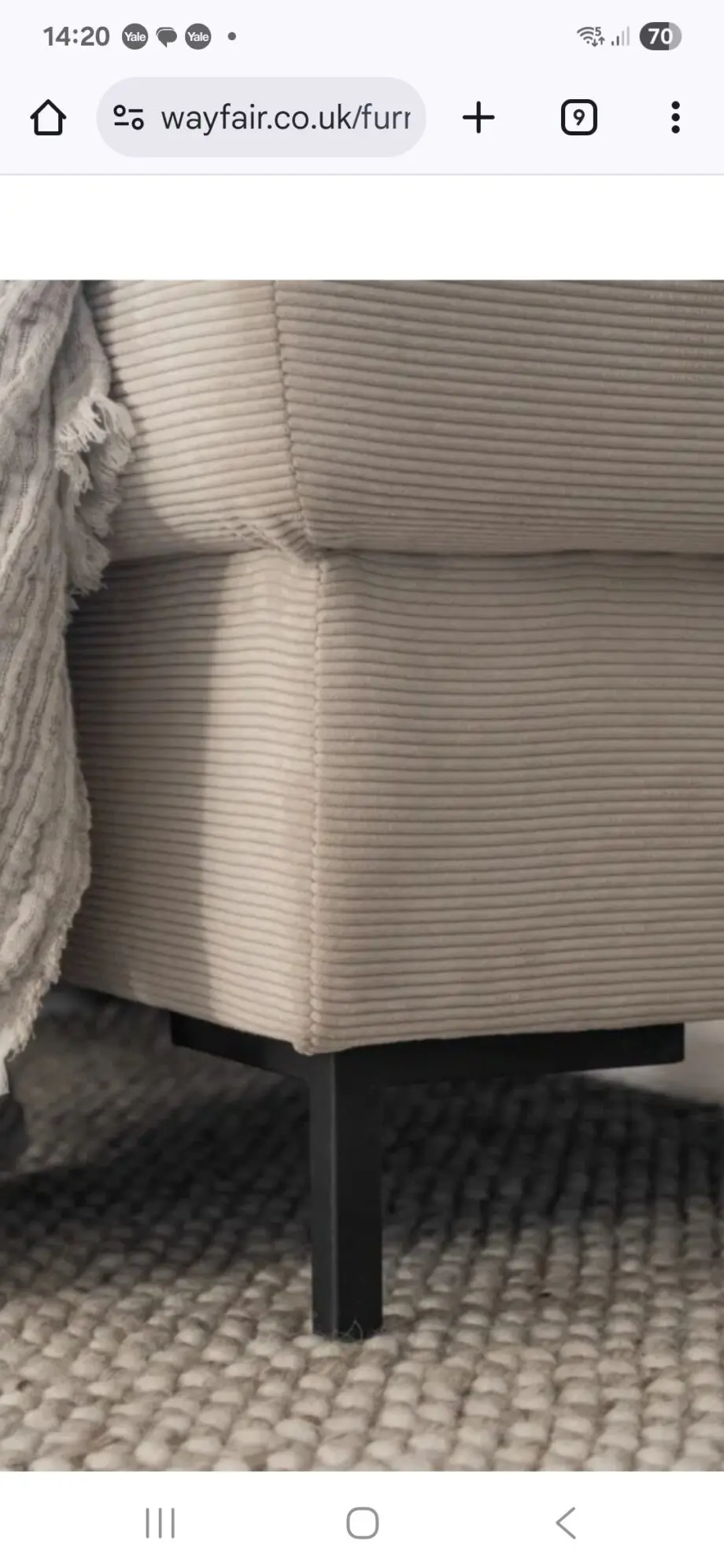 Wayfair Lofty Lily corner sofa bed