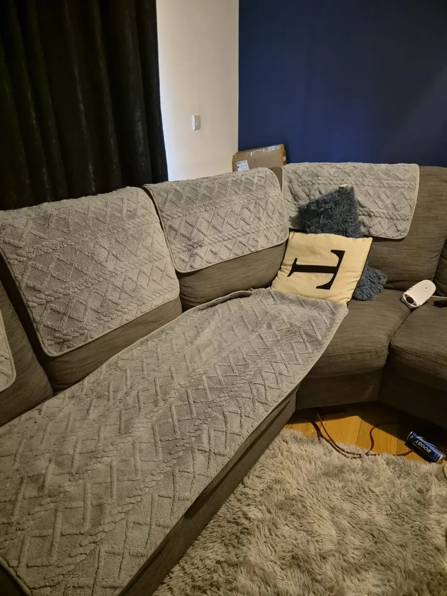 Grey corner sofa
