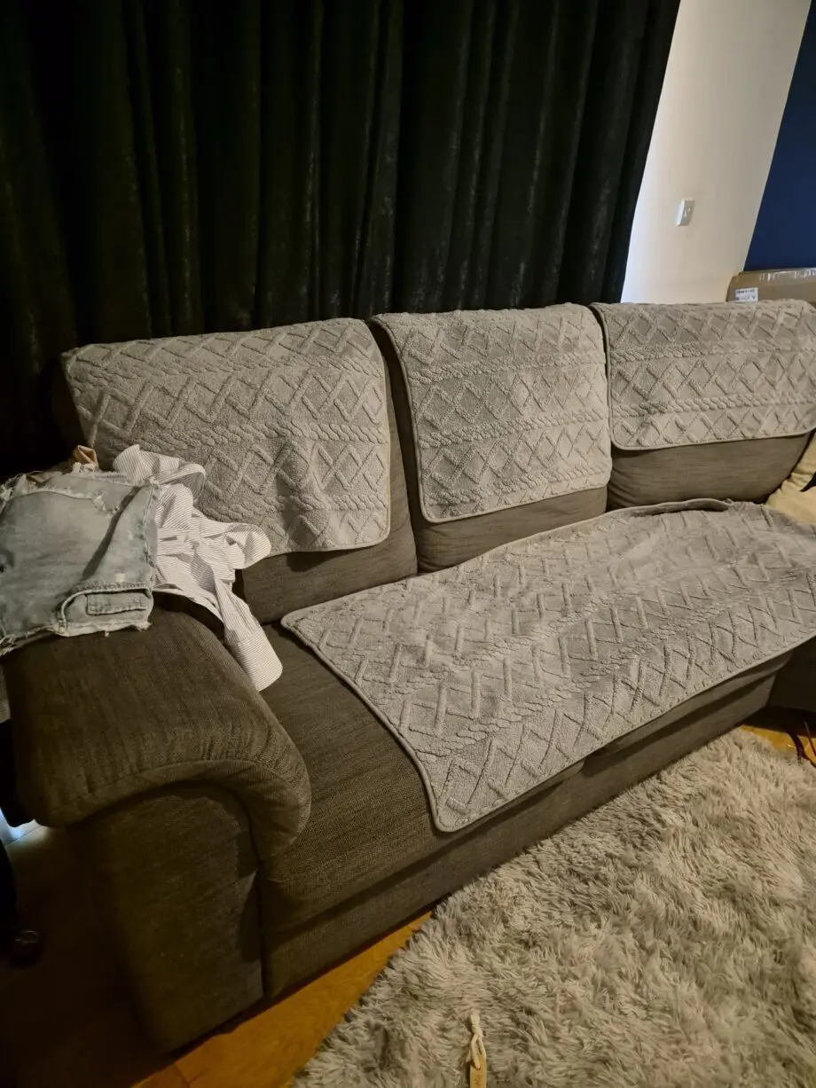 Grey corner sofa