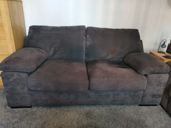 Sofology set of two comfy sofas and footstool