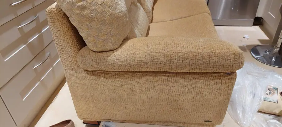 Gold settee