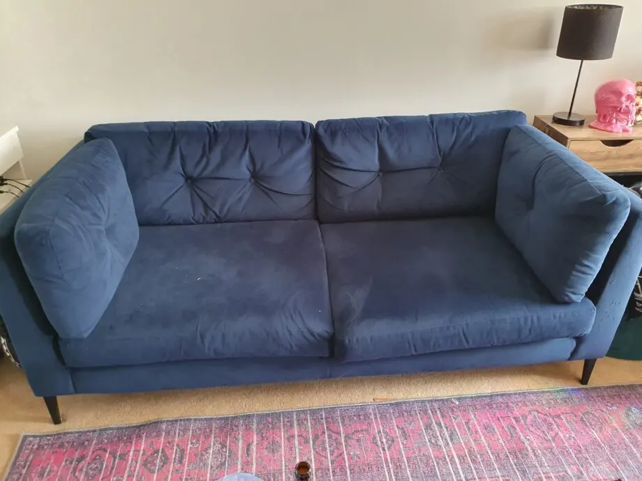Blue sofa