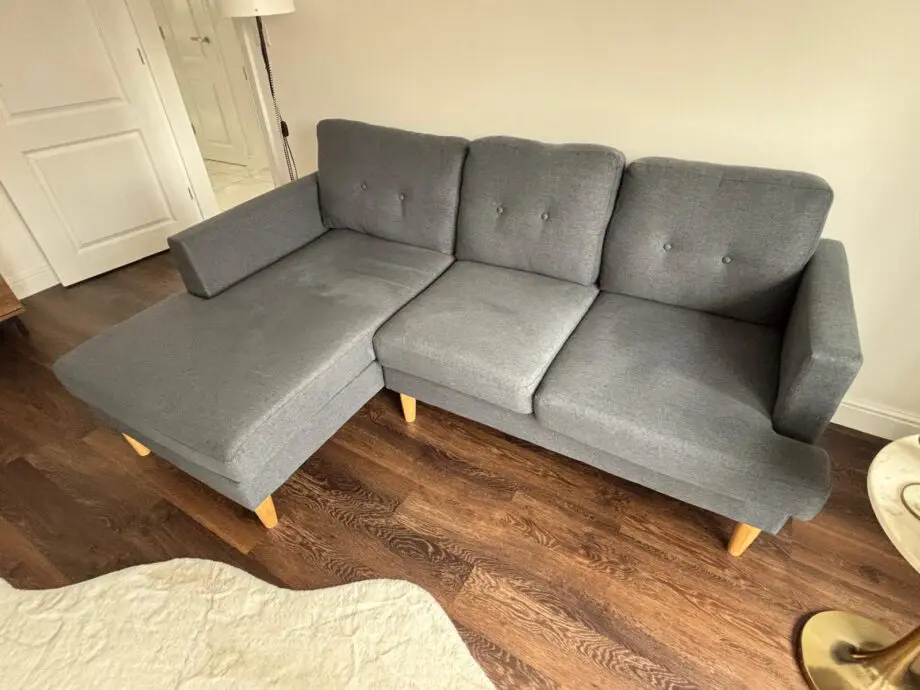 Habitat Navy Blue Corner Sofa