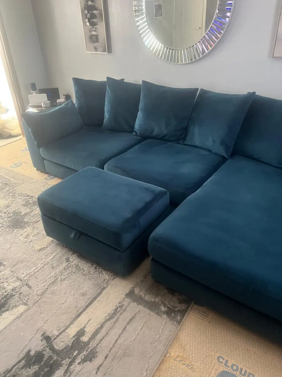 Dfs blue sofa
