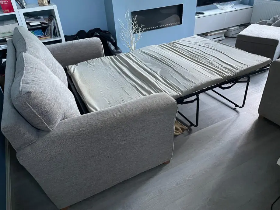 NEXT 3 piece suite - sofa, sofabed and storage footstool.