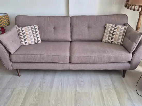 4-seater DFS French Connection sofa in mocha colour