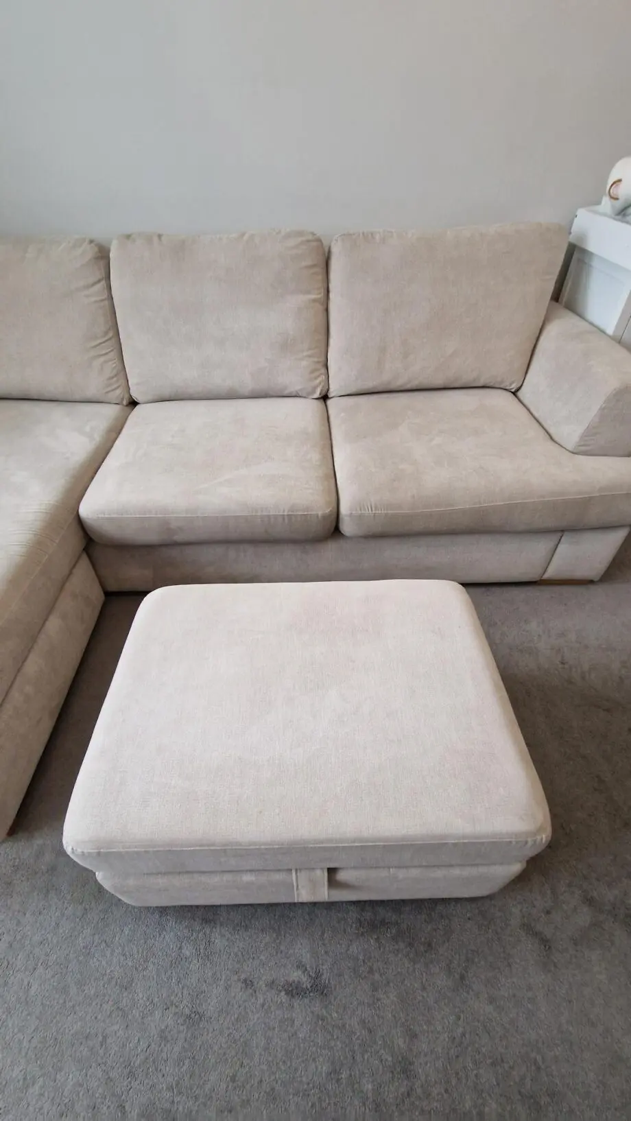 Freya 4 seater corner sofa with large storage Footstool