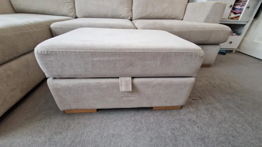 Freya 4 seater corner sofa with large storage Footstool