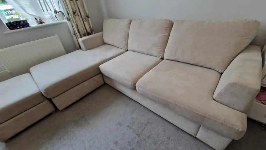 Freya 4 seater corner sofa with large storage Footstool