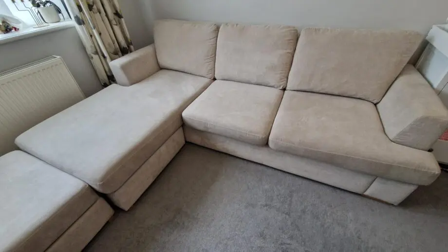 Freya 4 seater corner sofa with large storage Footstool