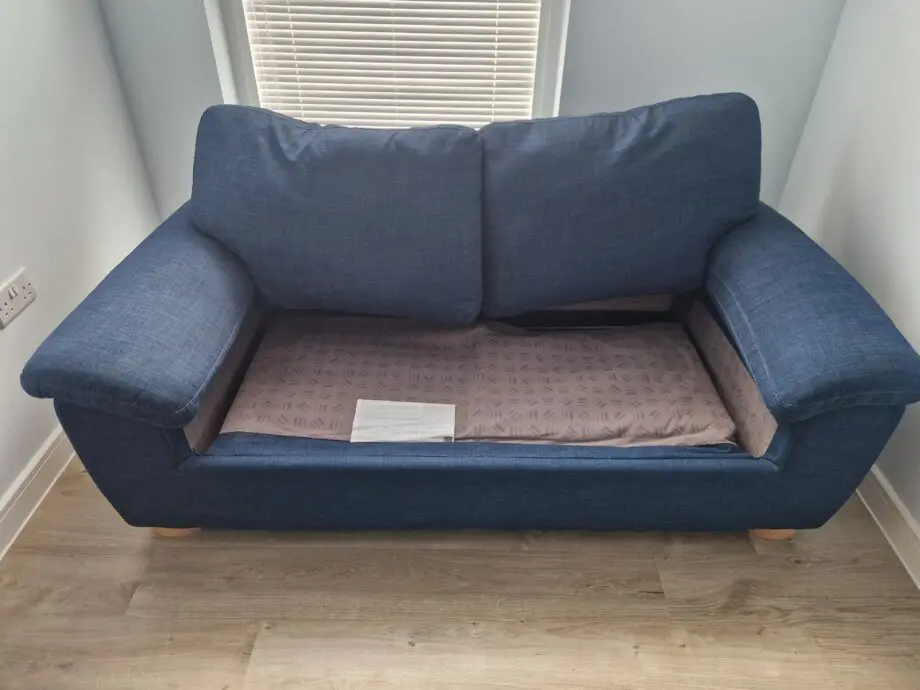 John Lewis & Partners Camden Medium 2 Seater Double Sofa Bed - Blue