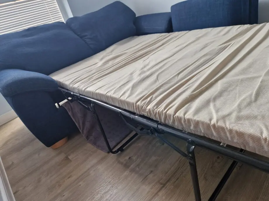 John Lewis & Partners Camden Medium 2 Seater Double Sofa Bed - Blue