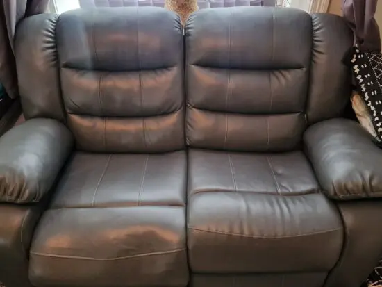 Grey recliner sofa