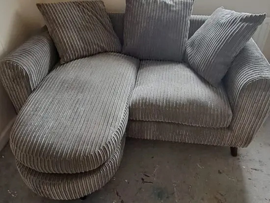 Grey 2 Seater with moveable L shape