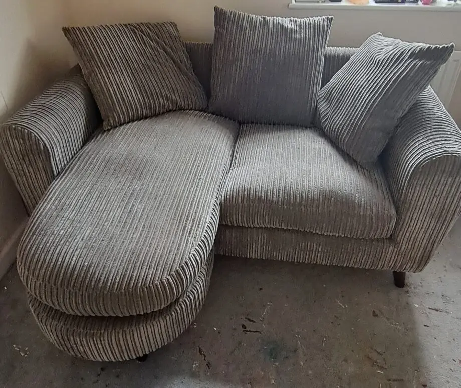 Grey 2 Seater with moveable L shape