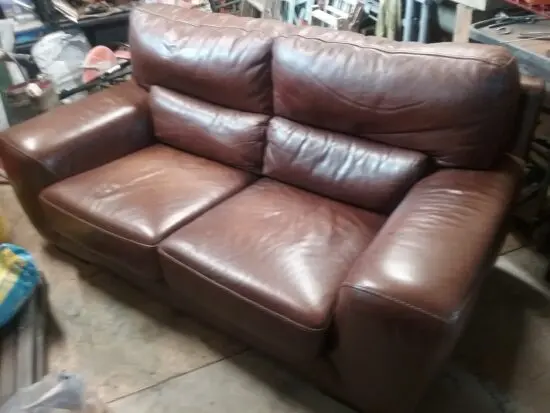 2 seater leather sofa
