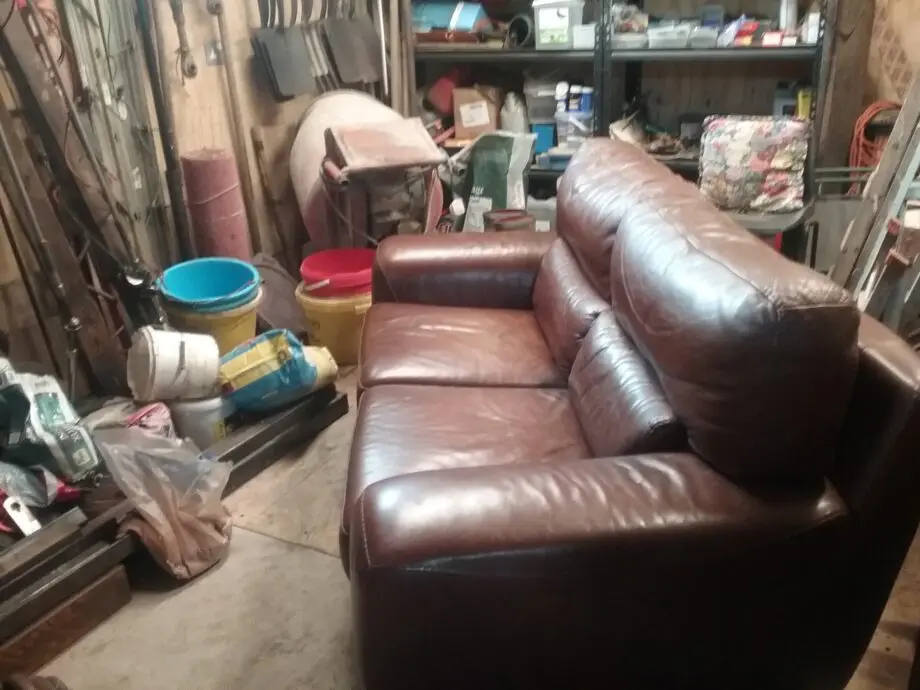2 seater leather sofa