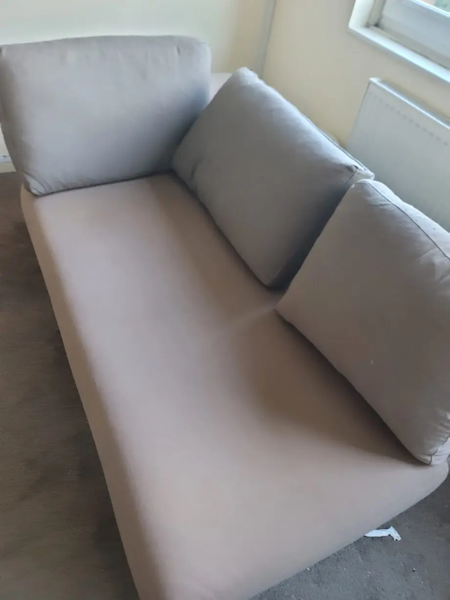 Masons du monde - Taupe colored modular sofa left armrest