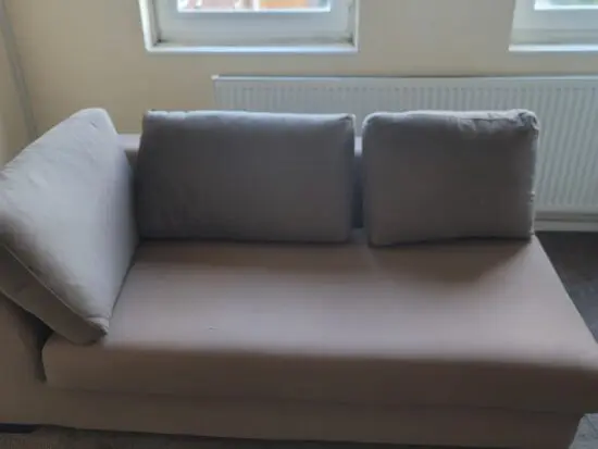 Masons du monde - Taupe colored modular sofa left armrest