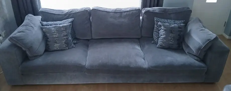 SOFA SET! x1 - 4 seater sofa and x1 - 3 seater sofa both charcoal colour