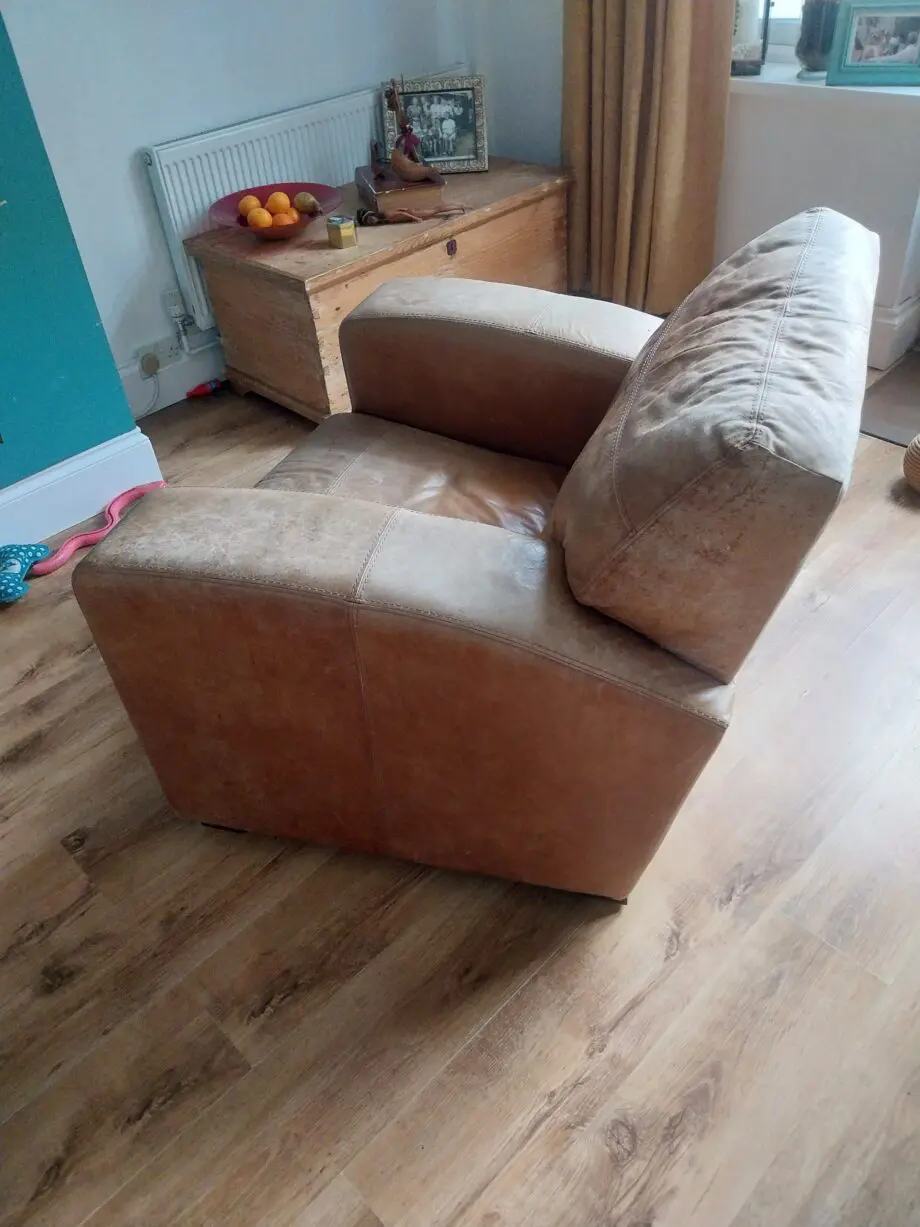 DFS Caesar tan Armchair
