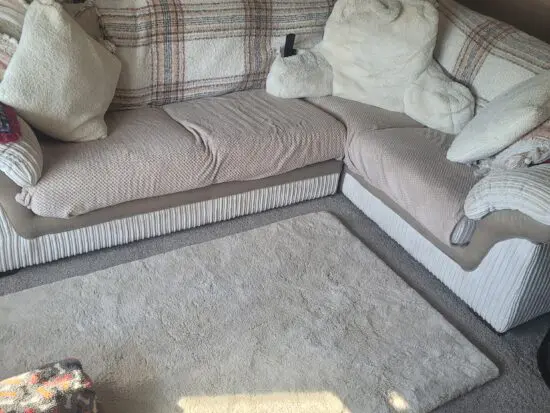 DFS cream corner Sofa