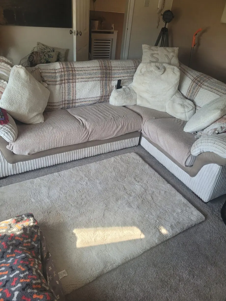 DFS cream corner Sofa