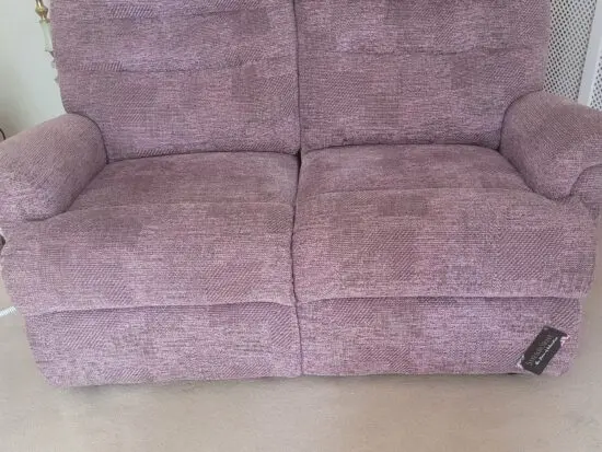 Sherborne Dusty Pink 2 seater sofa and Recliner chair