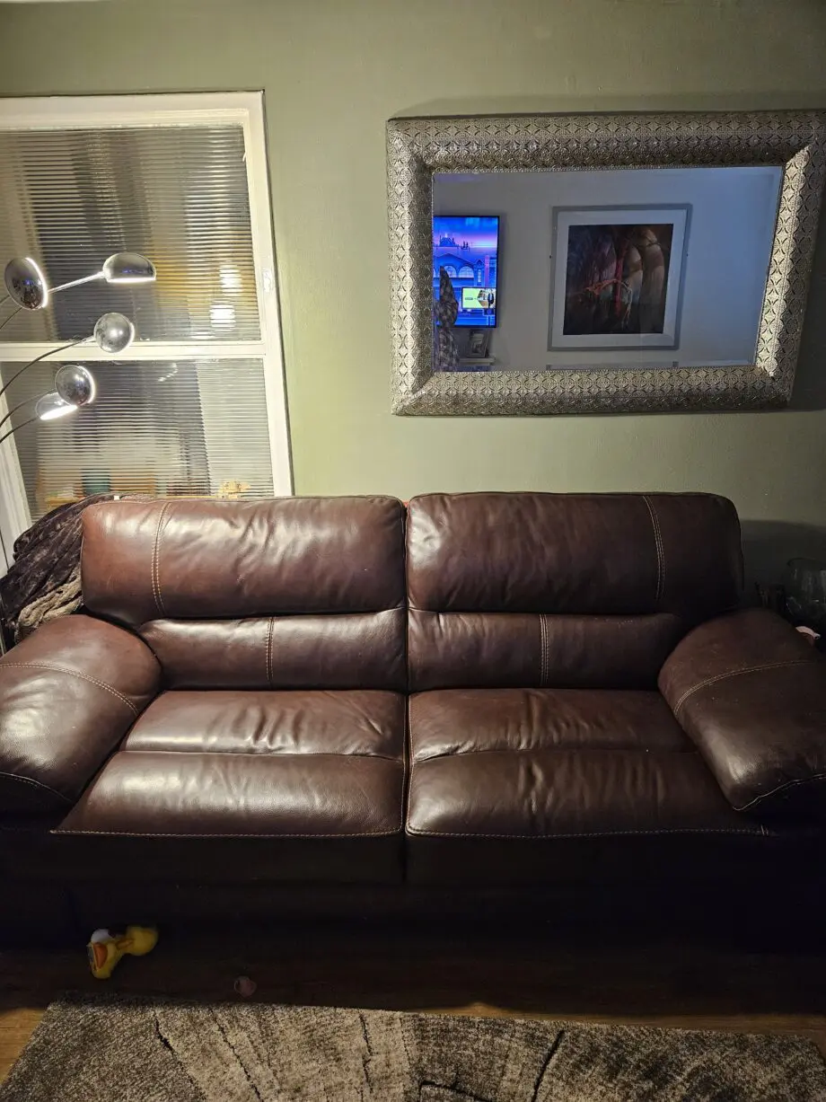 Oak furniture land 3 seater sofa 2 seater sofa and footstool