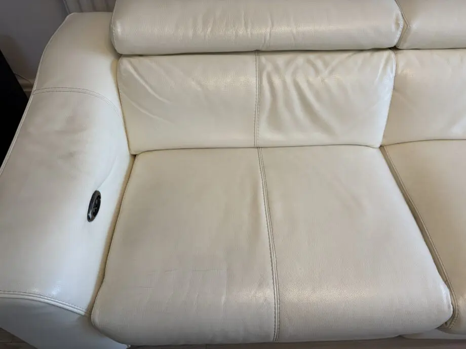Furniture Village 4 seater electric incliner sofa - White